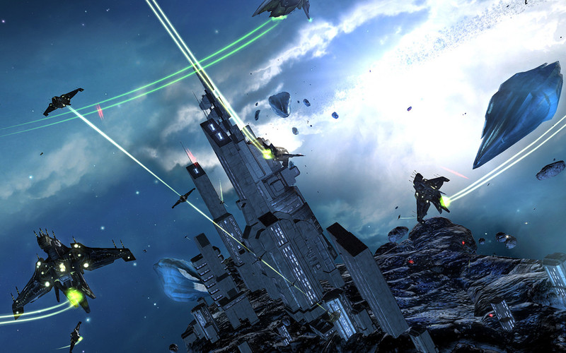 Phages en plein combat � proximit� d'un avant-poste Ravager