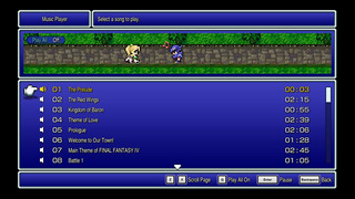 Toute l'OST est accessible depuis le menu. Toute l'OST est accessible depuis le menu.