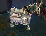 Cheval de guerre squelette blanc
