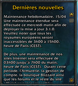 Maintenance prolongée : 15 avril Maintenance prolongée : 15 avril