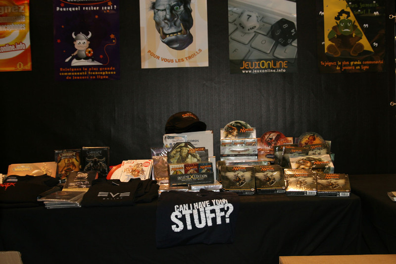 FJV 2007 - Le stand JeuxOnLine et quelques lots
