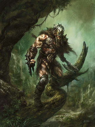 Illustration de Garruk Wildspeaker Illustration de Garruk Wildspeaker