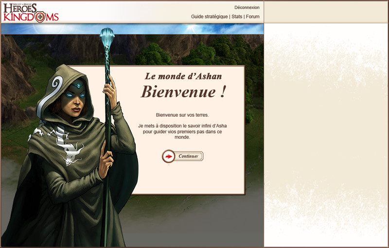 D�but de la premi�re qu�te