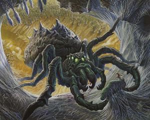 Illustration de la Gloomwidow Illustration de la Gloomwidow