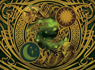 Illustration de la Wheel of Sun and Moon Illustration de la Wheel of Sun and Moon