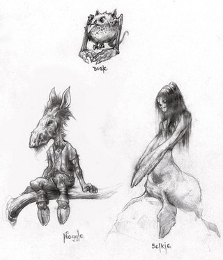 Croquis de créatures Eventide Croquis de créatures Eventide
