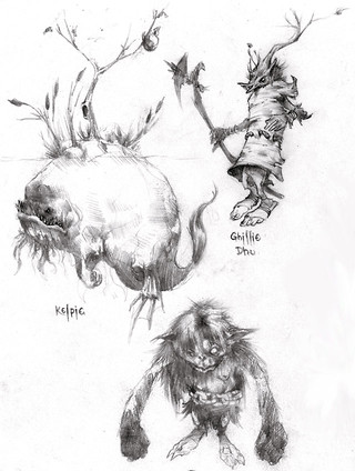 Croquis de créatures Eventide Croquis de créatures Eventide