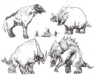 Croquis de Béhémoths Alara Croquis de Béhémoths Alara