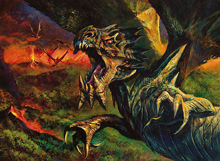 Illustration de Karrthus, Tyrant of Jund Illustration de Karrthus, Tyrant of Jund