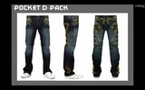Le jeans avec des motifs dragon du pack Pocket D Le jeans avec des motifs dragon du pack Pocket D