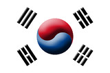 Drapeau de la Corée du Sud Drapeau de la Corée du Sud