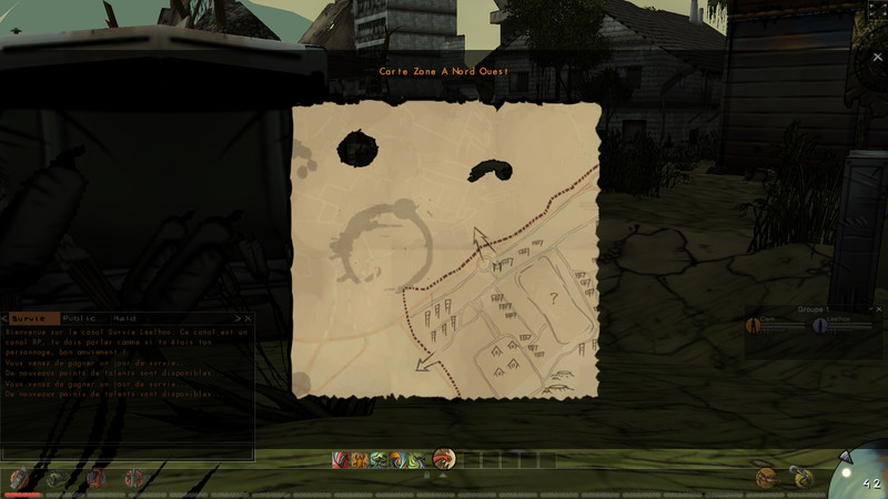 Partie de carte ouverte en jeu.