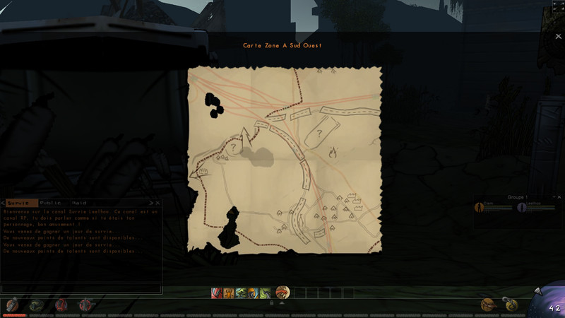 Partie de map ouverte en jeu.