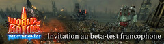 1000 invitations à rejoindre le bêta-test francophone de World of Battles