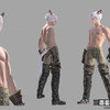 Aper�u nouvelle race : Miqo'te m�le