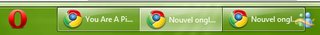 Cliquez sur l'image pour la voir en taille relle

Nom : win7taskbar2.PNG
Taille : 506x56
Poids : 21,5 Ko
ID : 104644