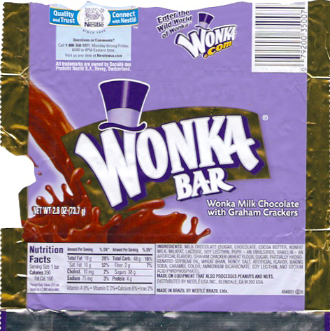 Imprimer soi-même des emballages de chocolat Willy Wonka