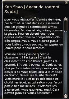 Cliquez sur l'image pour la voir en taille relle

Nom : Tournoi Xunlai2.JPG
Taille : 268x386
Poids : 35,7 Ko
ID : 2508