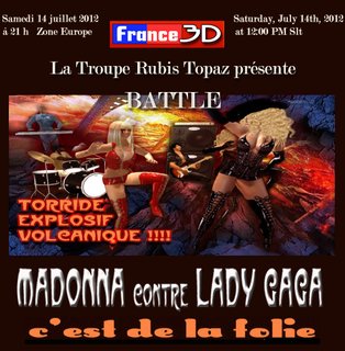 Cliquez sur l'image pour la voir en taille relle

Nom : AFFICHE MADONNA VS LADY GAGA 14 juillet 2012 FRANCE3D PNG.png
Taille : 512x522
Poids : 330,9 Ko
ID : 168028