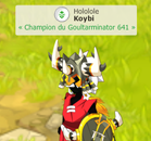 Koybi Champion du Goultarminator