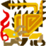65px MH3U Gold Rathian Icon