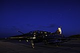 353 sous break fantme. Le Mirage 2000N 353 sous le break d'un chasseur au cours d'un vol de nuit... 
 
Photo Patrice Olivier