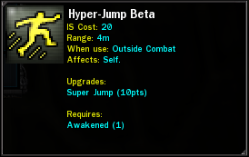 HyperJumpBeta pour sauter de toits en toits dès le niveau 1
