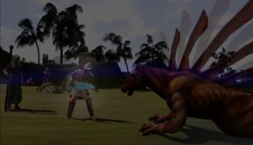 Combat contre un hippocampe géant