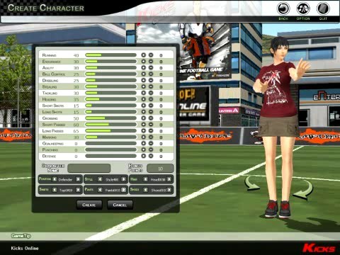 Micro-test de Kicks Online