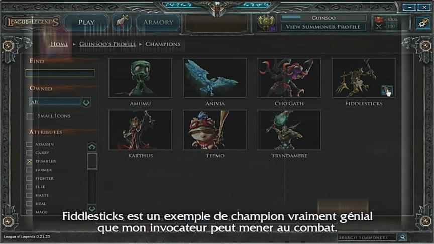 League of Legends : les systèmes d'invocateur (VOST)