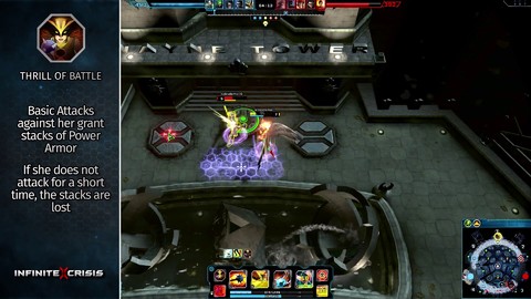 Les héros d'Infinite Crisis : Hawkgirl la défenderesse ailée