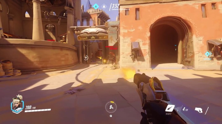 Aperçu du gameplay de Mercy dans Overwatch