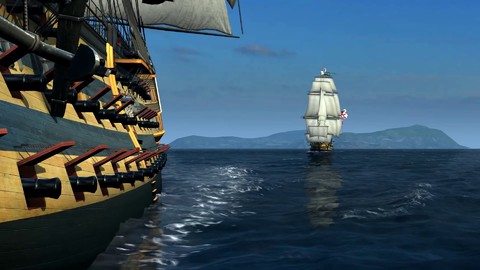 Alpha : animation maritime de Naval Action