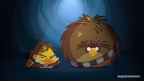 Présentation du gameplay d'Angry Birds Star Wars (Han Solo&Chewie)