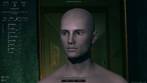 Aperçu de la création de personnages de Dogma Eternal Night
