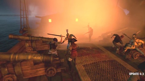 Mise à jour 0.3 de Man O'War Corsair : combats de mêlée