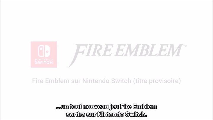 Première bande annonce de Fire Emblem Switch (VOSTFR)