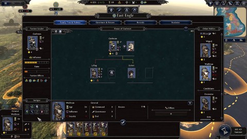 Aperçu du système d'intrigues politiques de Total War Saga: Thrones of Britannia