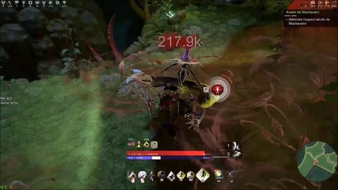 Visite du training-avatar Machavann de Skyforge