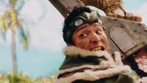 Publicité japonaise pour Suntory utilisant Monster Hunter World