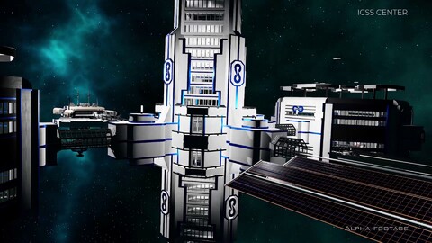 Aperçu des stations créées par les joueurs sur Dual Universe