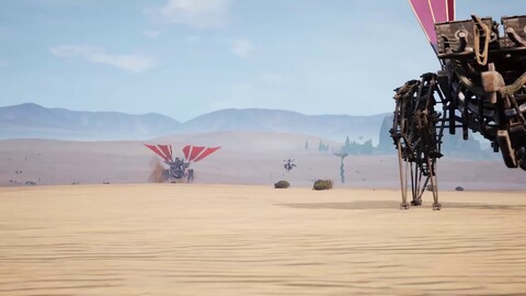 Mise à jour de Last Oasis : un petit walker stocké dans un grand walker