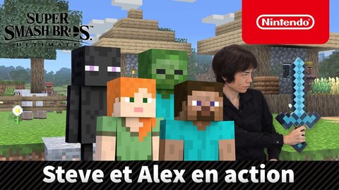 Steve et Alex de Minecraft rejoignent Super Smash Bros. Ultimate ce 14 octobre