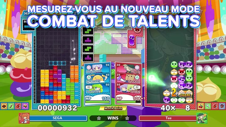 Puyo Puyo Tetris 2, disponible en pré-commande, présente son mode « Combat de talent »