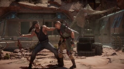 Aperçu du gameplay de Rambo dans Mortal Kombat 11 Ultimate