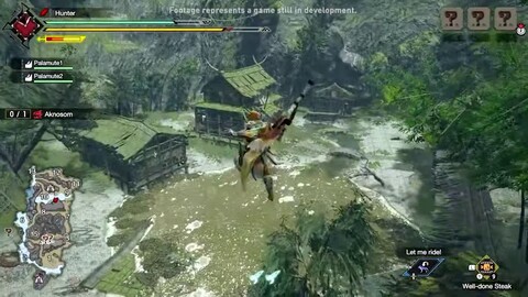 L'action-RPG Monster Hunter Rise présente sa Grande Epée, son Filoptère et ses Chumskys