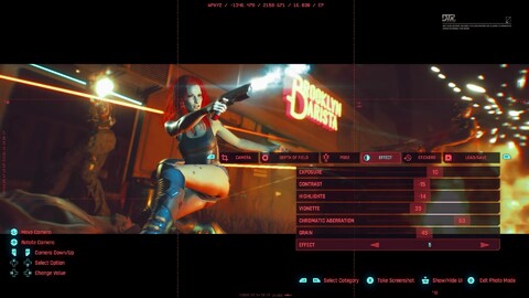 Présentation du mode "photo" de Cyberpunk 2077