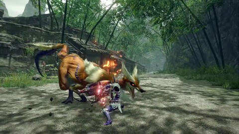 L'action-RPG Monster Hunter Rise présente sa volto-hache