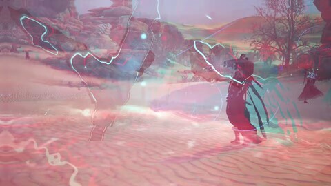 Aperçu du champ de bataille PvP « Combat dans le sable » de SOLO: The Forbidden Court