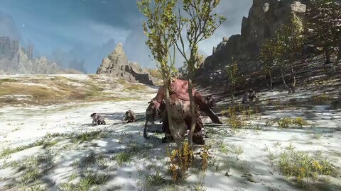 Bataille de Total War Warhammer 3 : les Exaltés de Khorne face aux Royaumes Ogres